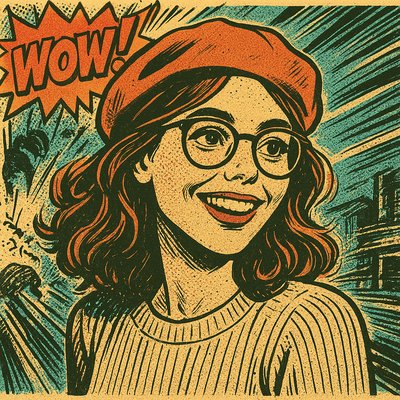 Retro Comic Art Style Transfer Example