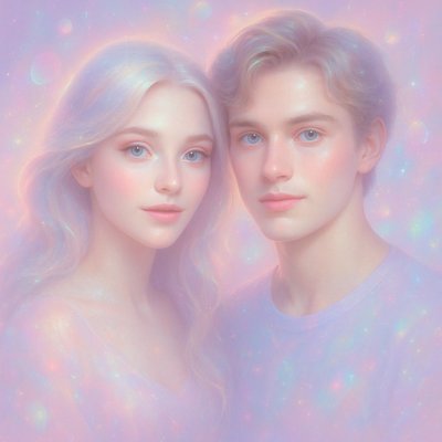 portrait of two people together