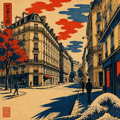Ukiyo-e Anime Fusion Portrait Style Transfer Example