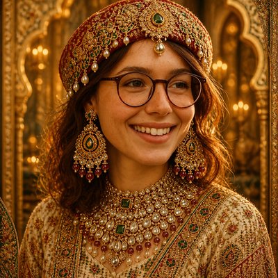 Mughal Jewelry Design Style Transfer Example