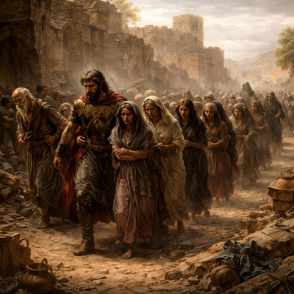 “Then Ishmael carried away captive all the residue of the people that were in Mizpah, even the king's daughters, and all the people that remained in Mizpah, whom Nebuzaradan the captain of the guard had committed to Gedaliah the son of Ahikam: and Ishmael the son of Nethaniah carried them away captive, and departed to go over to the Ammonites.” (Jeremiah 41:10, KJV)