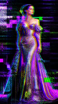 full-length portrait of an elegant figure