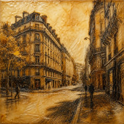Encaustic Wax Painting Style Style Transfer Example