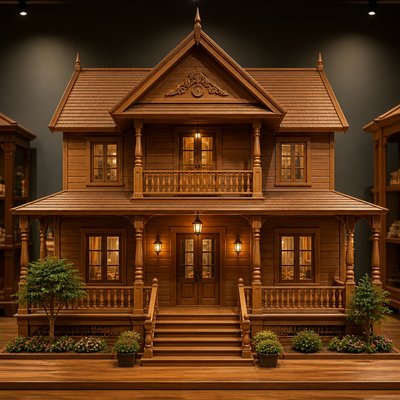 house with front view — Furniture Design Style