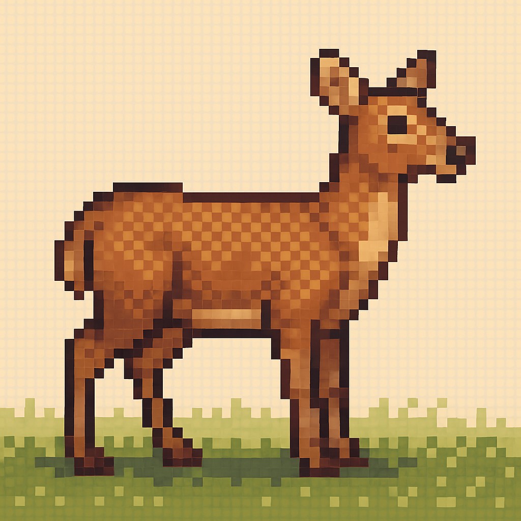 animal standing in natural pose