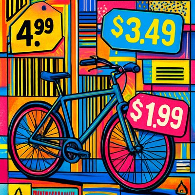 bicyle resting against a wall