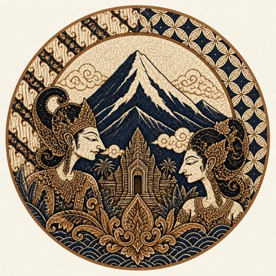 an emblem of a mountain peak inside a circle, simple bold shapes on a plain background, no text or lettering