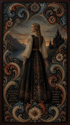 full-length portrait of an elegant figure