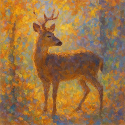 animal standing in natural pose
