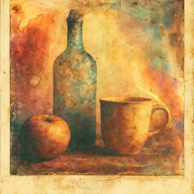 still life with everyday objects