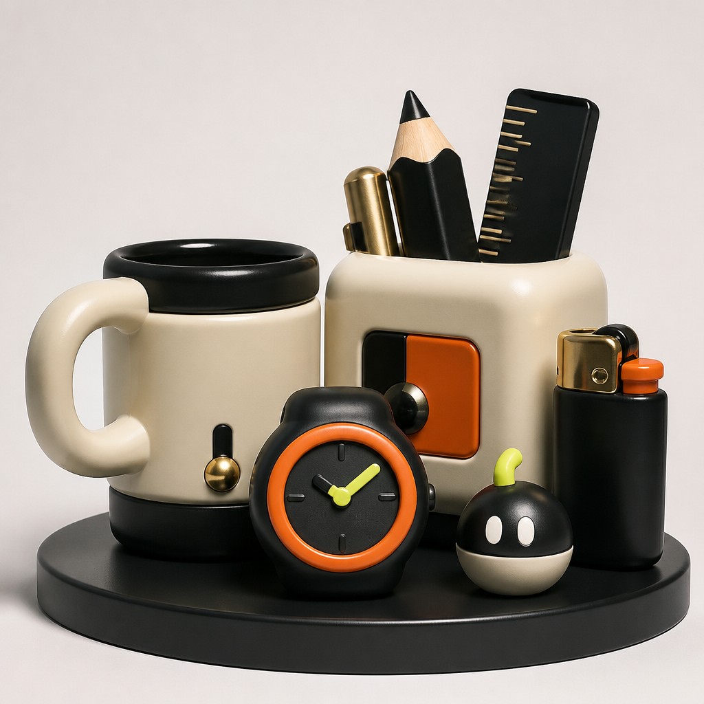 still life with everyday objects — Art Toy Sculpture