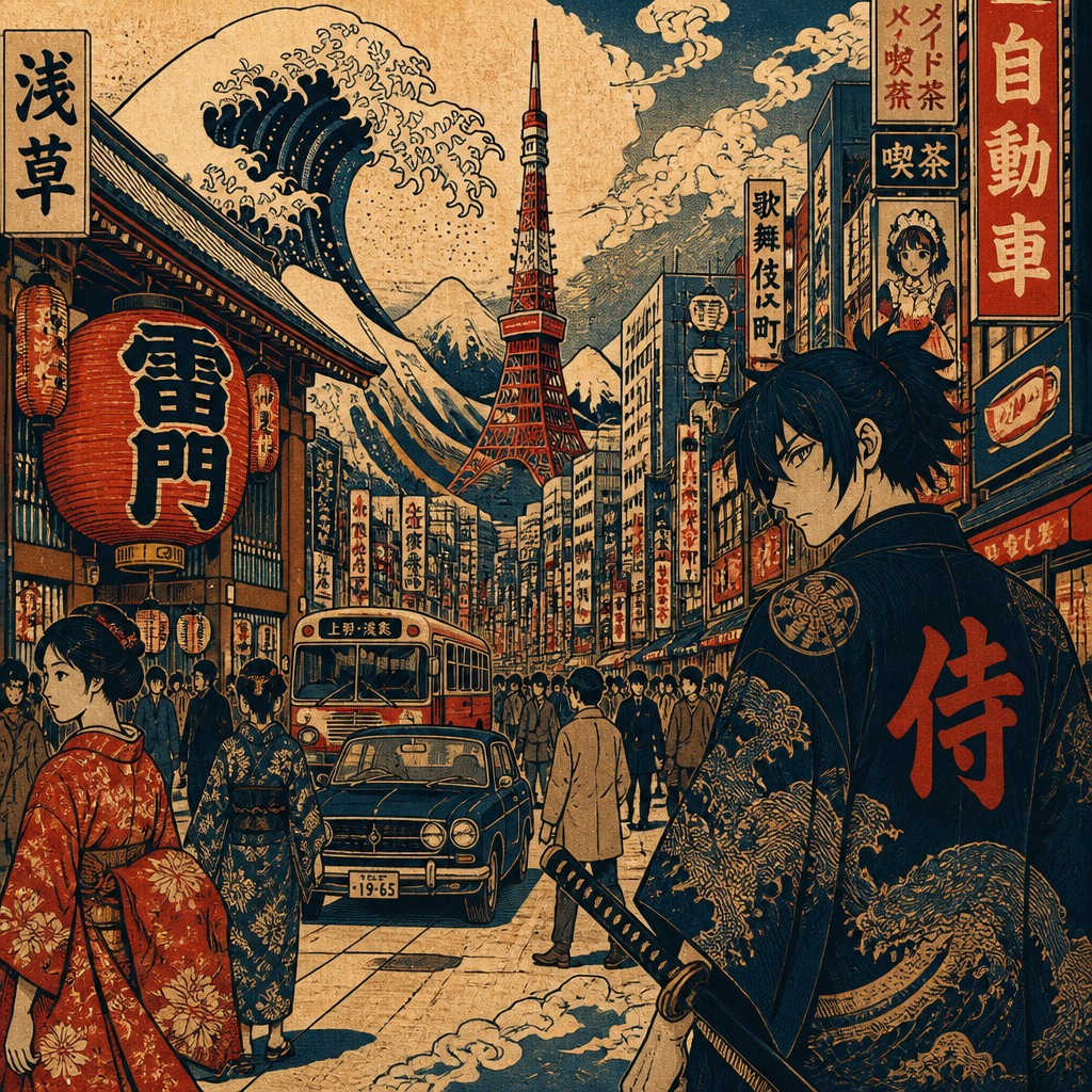 urban street with city activity