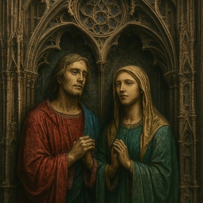 portrait of two people together
