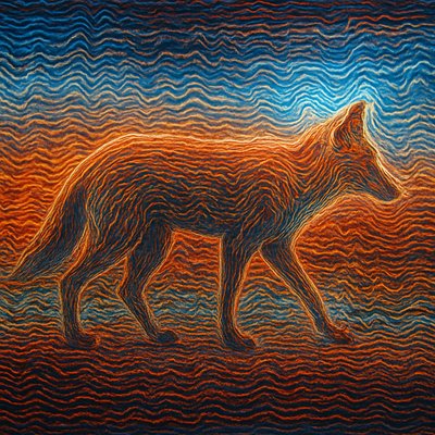 animal standing in natural pose