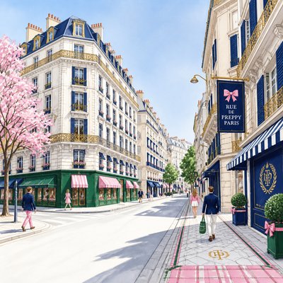 Preppy Aesthetic Style Transfer Example