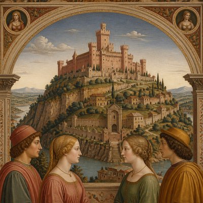 majestic castle on a hilltop