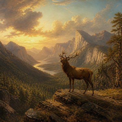animal standing in natural pose
