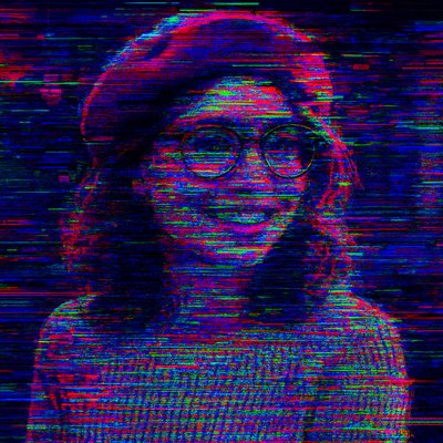 Glitch Digital Art Style Style Transfer Example