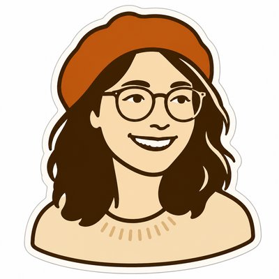 Minimalist Sticker Design Style Transfer Example