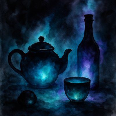 still life with everyday objects