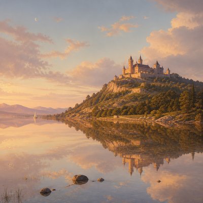 majestic castle on a hilltop