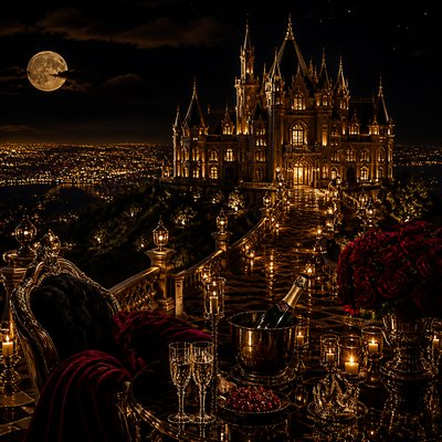 majestic castle on a hilltop