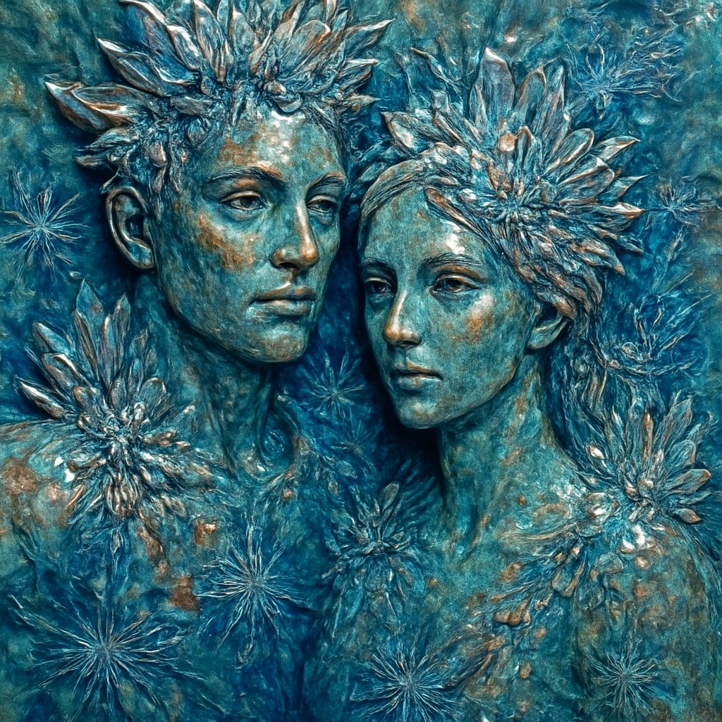 portrait of two people together