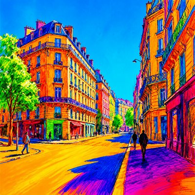 Saturation Art Style Style Transfer Example