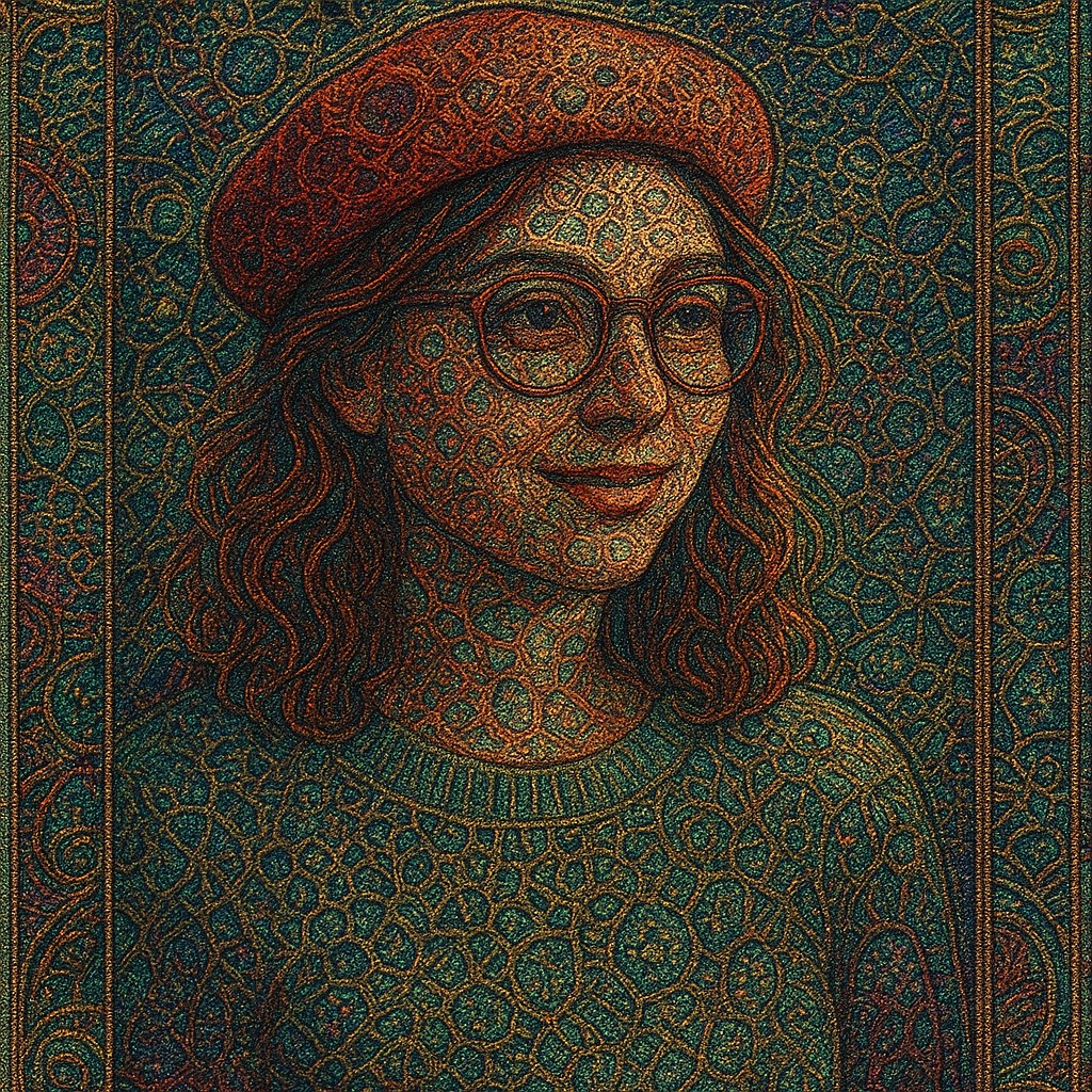 Microscopic Tapestry Style Transfer Example