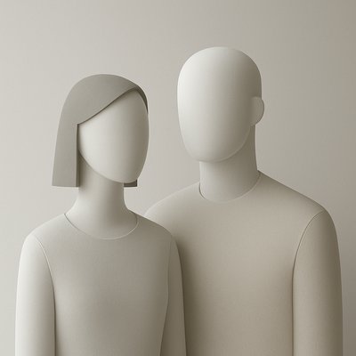 portrait of two people together
