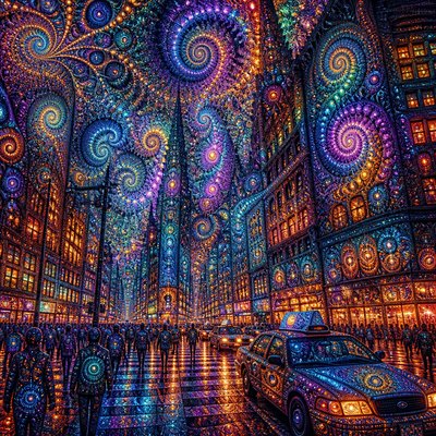 urban street with city activity