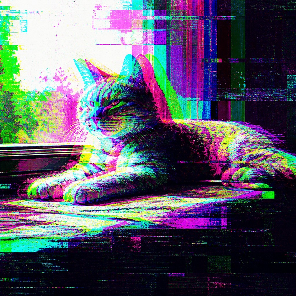 a cat lounging in a sunlit window
