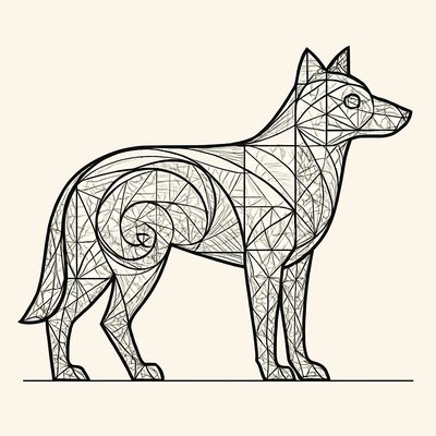 animal standing in natural pose