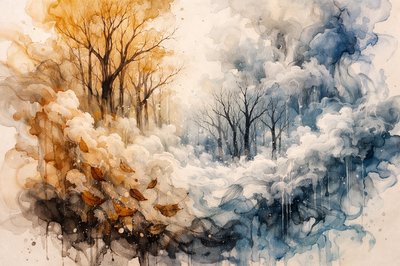 Trees are always trying to reach the sky;
arms stretched out toward heaven
‘til their leaves turn brown and die.
Then will come the winter,
when they stand the icy wind.
waiting for the sun to shine
and spring to come again.

The drama’s reinacted every year:
Leaves come down like clouds of doubt and fear.
While on the ground, the winter passes by,
every tree keeps reaching to the sky.