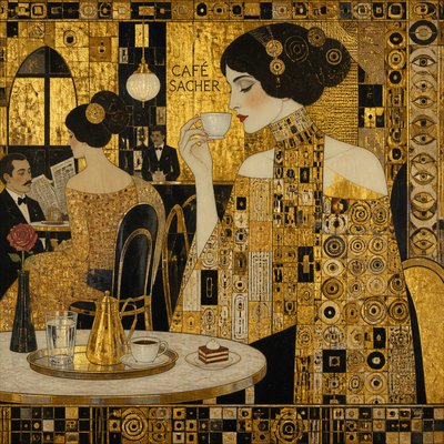 cozy cafe interior with warm lighting