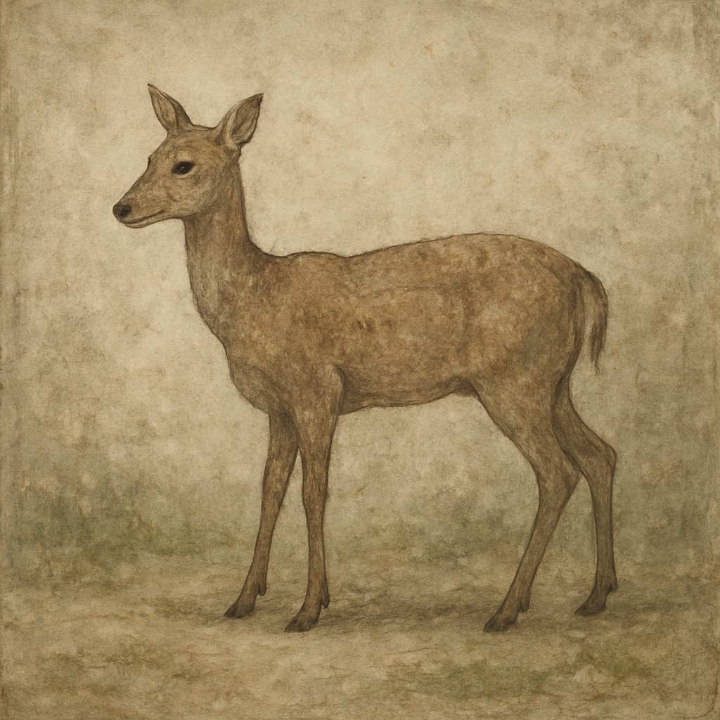 animal standing in natural pose