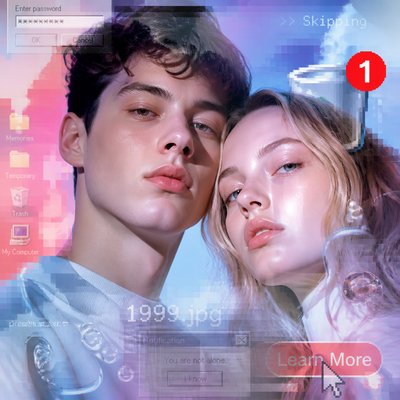 portrait of two people together