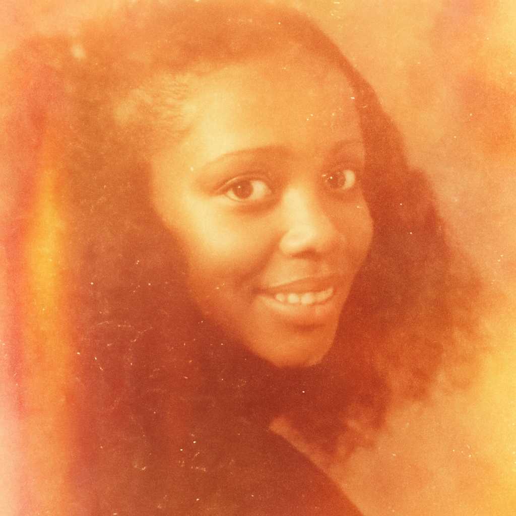 a close up of a person with long hair