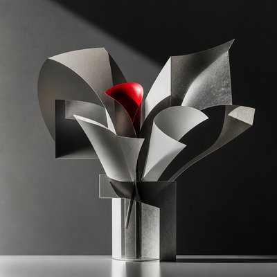 bouquet of flowers in a glass vase