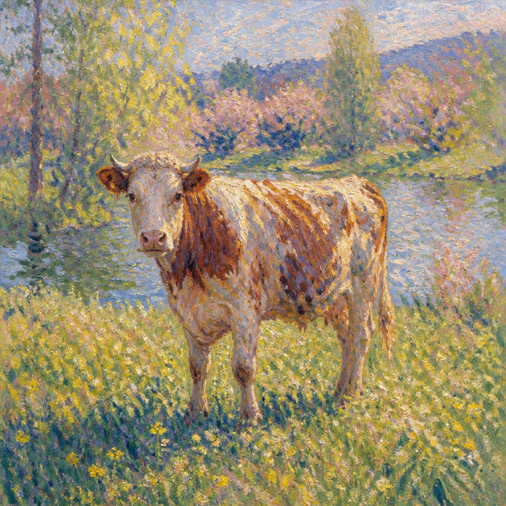 animal standing in natural pose