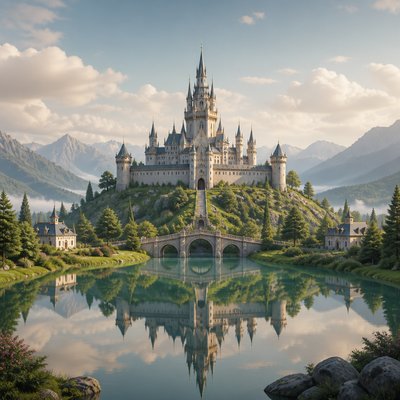 majestic castle on a hilltop