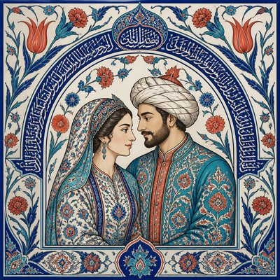 portrait of two people together