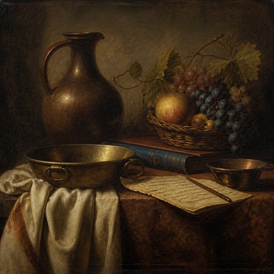 still life with everyday objects