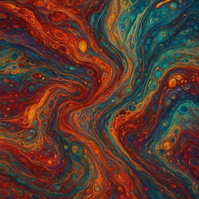 Fluid Abstract Art Style Style Transfer Example