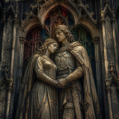 portrait of two people together