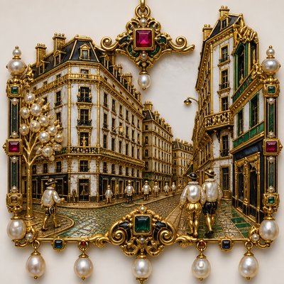 Renaissance Jewelry Design Style Transfer Example