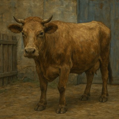 animal standing in natural pose