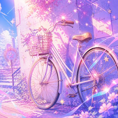 bicyle resting against a wall