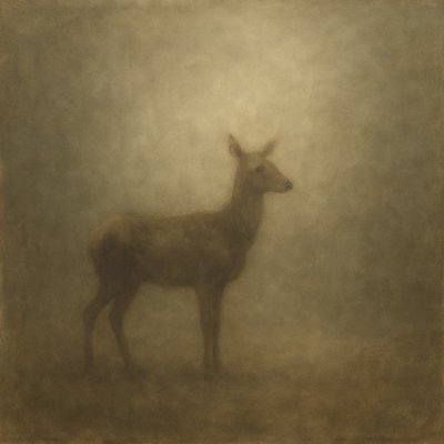 animal standing in natural pose