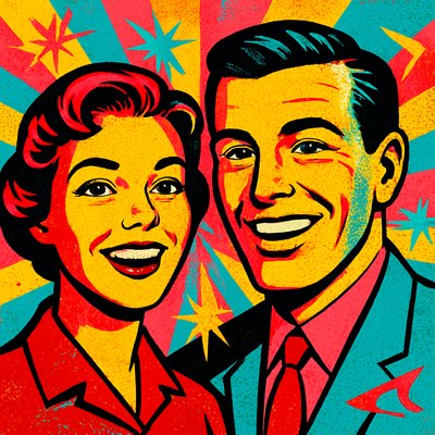 portrait of two people together